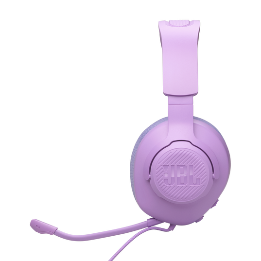 JBL Quantum 100M2 - Purple - Wired over-ear gaming headset with detachable mic and mute option - Left